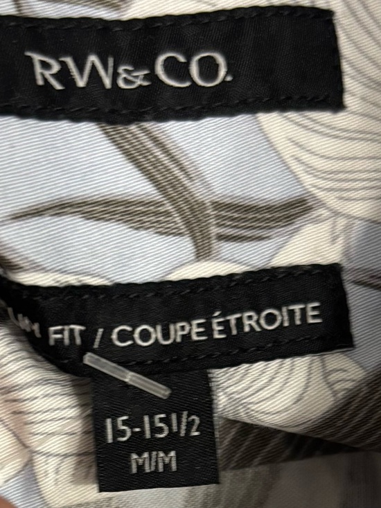 RW&CO. Light Blue Floral Button-Down Shirt - Picture 8 of 11